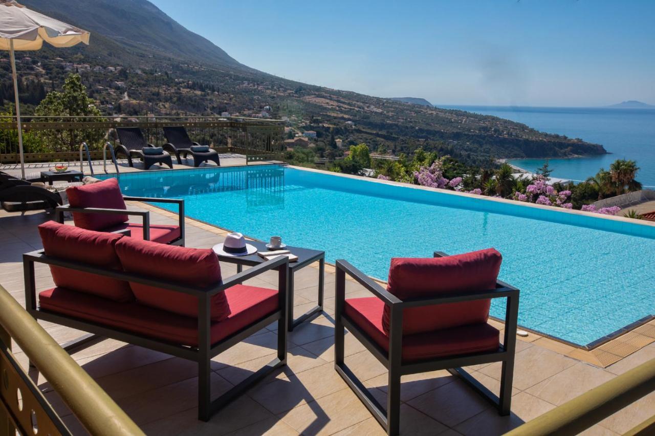 Lourdas Beach View Villa Vlachata Exteriér fotografie