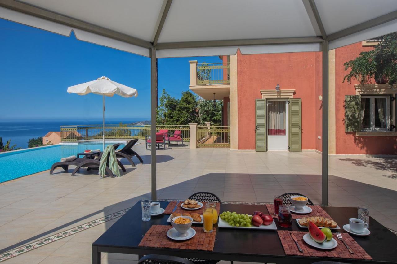 Lourdas Beach View Villa Vlachata Exteriér fotografie