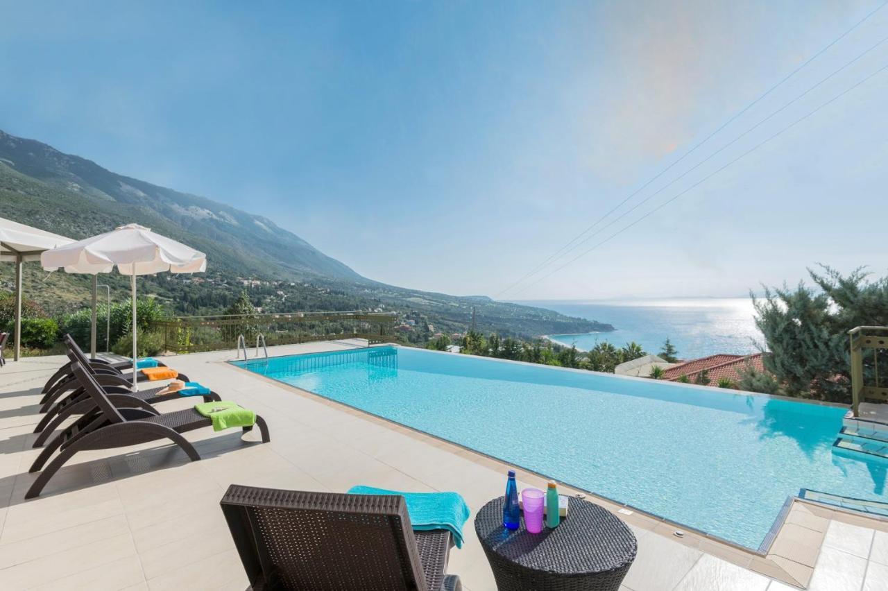Lourdas Beach View Villa Vlachata Exteriér fotografie