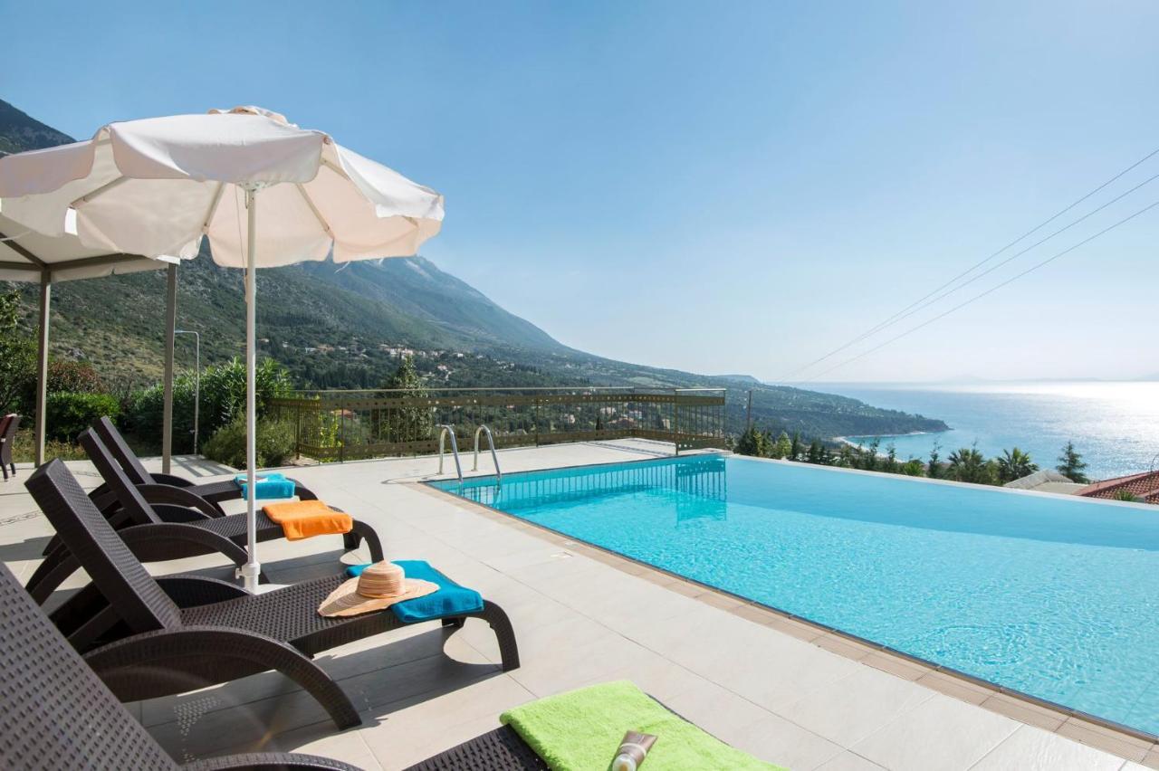 Lourdas Beach View Villa Vlachata Exteriér fotografie